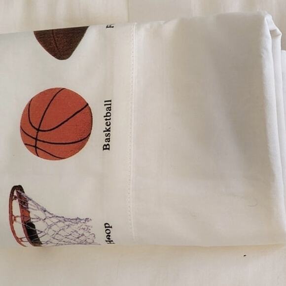 NEW Twin/Single Flat sheet and pillowcase set ALL SPORTS/100% Cotton/super soft! - Picture 5 of 9